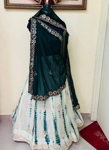 Rajsthani Traditional Gottapatti Shibori Lehanga Chunni