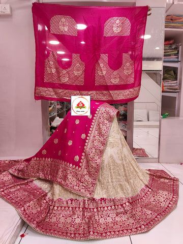 Rajasthani Traditional Dola Silk Lehenga Chunni