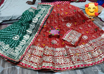 Rajsthani Traditional Rajputi Pure Kota Doriya Lehenga Choli