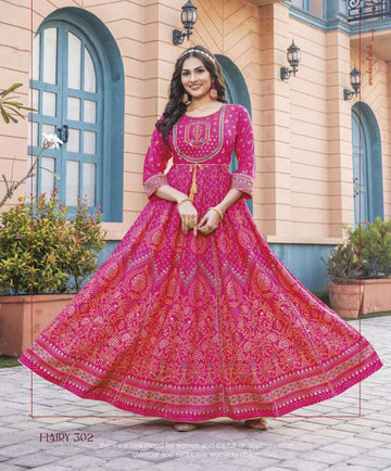 Beautiful Long Anarkali Gown Kurti Glam NX