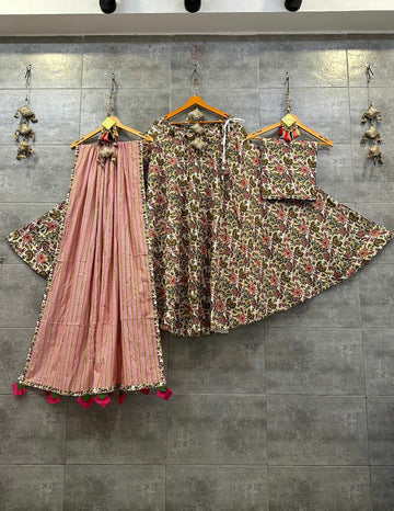 Beautiful Designer Cotton Lehenga Choli