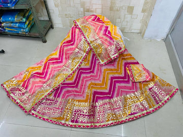 Rajasthani Traditional Bandhej Lehenga Chunni