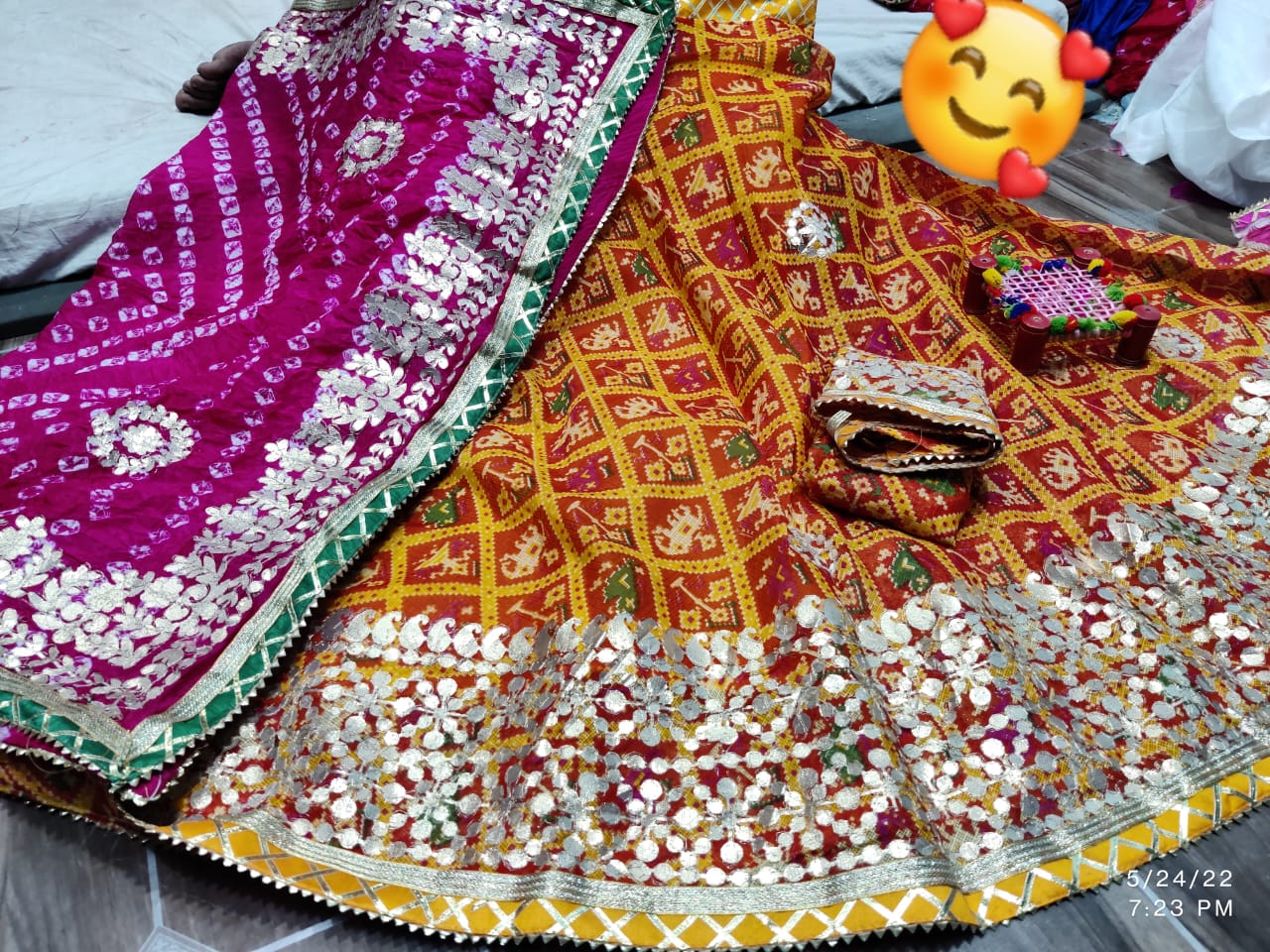 Rajsthani Traditional Rajputi Pure Kota Doriya Lehenga Choli