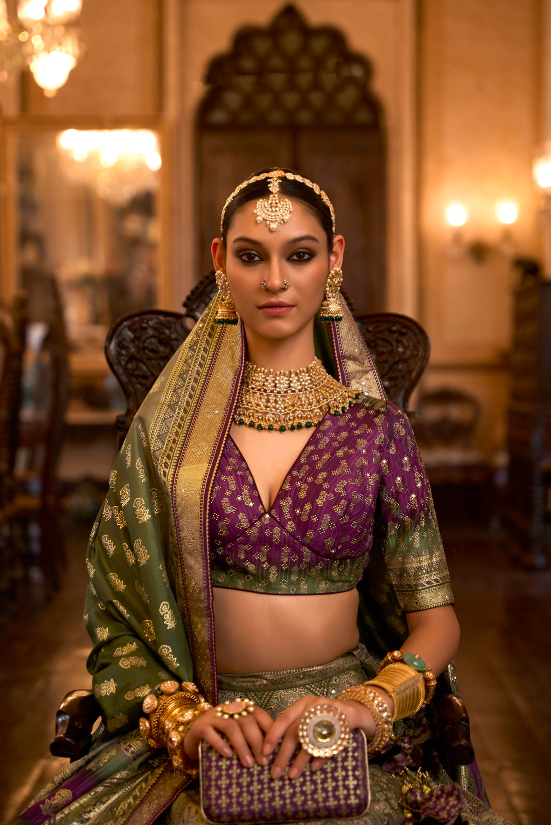 Luxurious Silk Lehenga Choli for Weddings with Intricate Embellishments