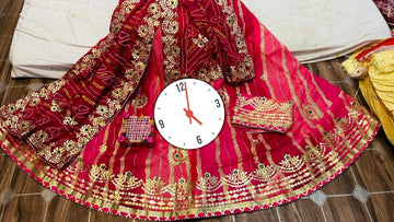 Rajsthani Traditional Rajputi Pure Kota Doriya Lehenga Choli.