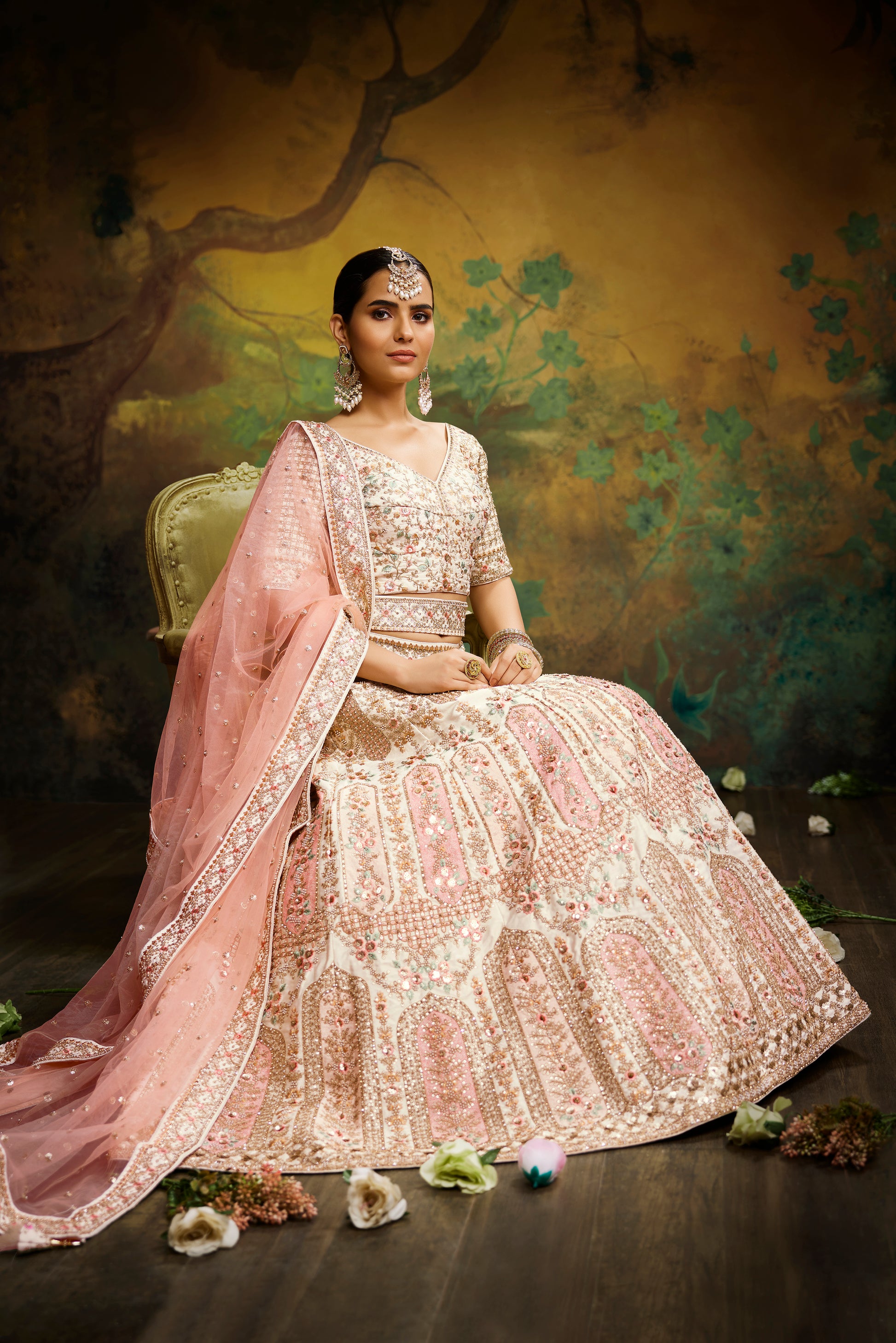 Bridal look in lehenga