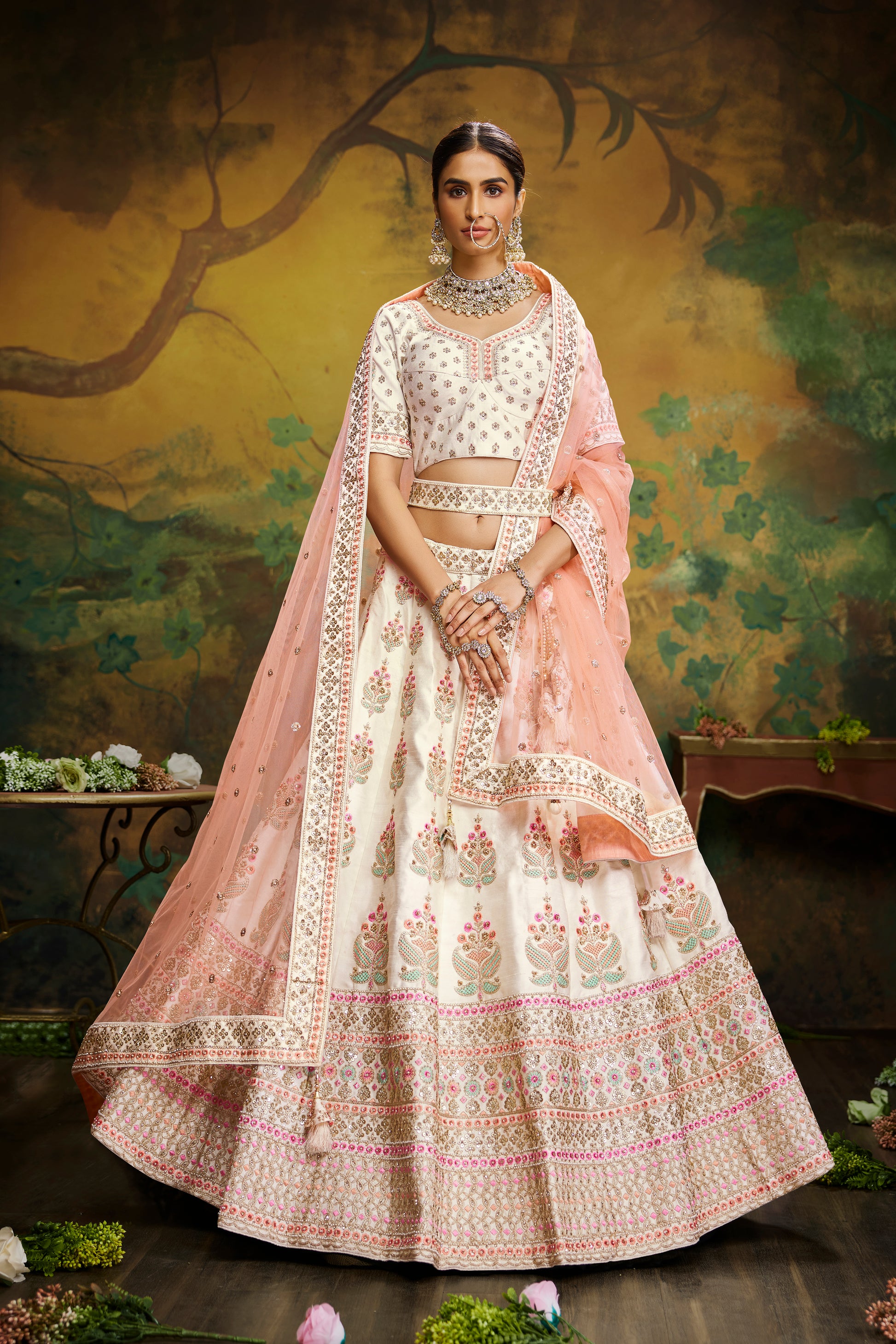 Bridal look in lehenga