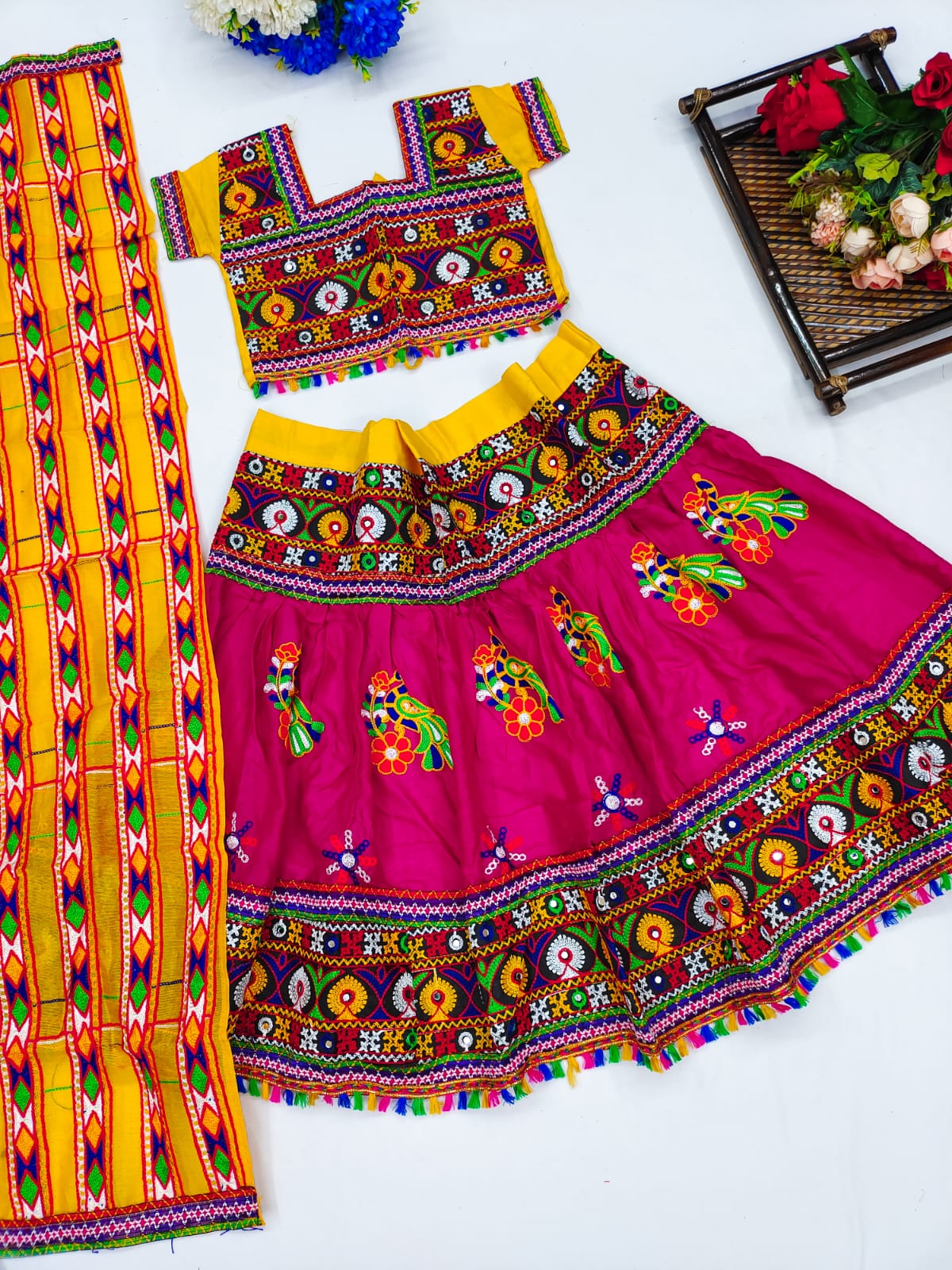 Lehenga choli dandiya best sale