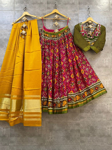 Beautiful Traditional Heavy Digital Print Patola Lehenga Choli