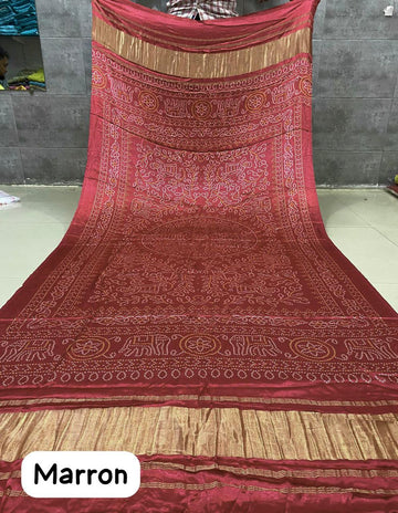 Beautiful Designer Semi Gaji Silk Dupptta