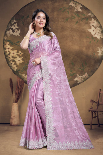 Beautiful Designer Occasion Wear Jimmy Choo Silk Saree