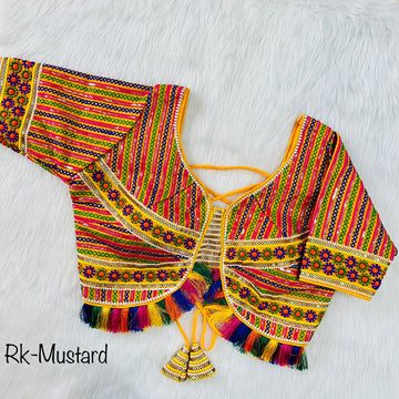 Readymade Navratri Special 11 Nidal Multi Gamthi Work Blouse