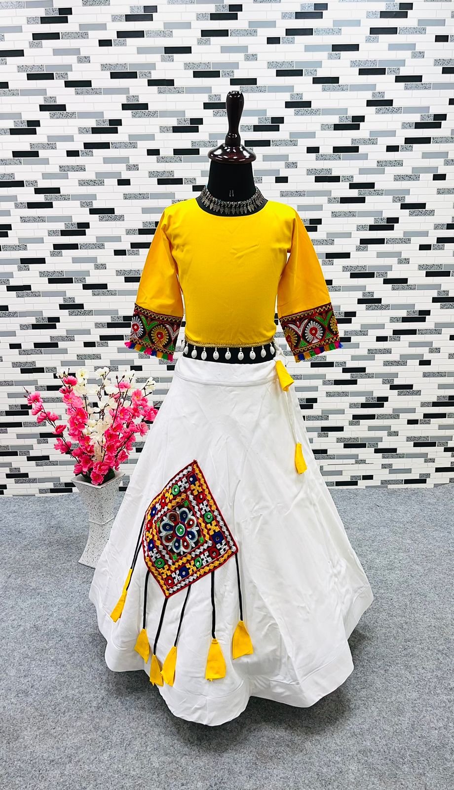 Cotton Lehenga With blouse And Viscose Cotton Digital Printed Dupatta- |  Ishaanya Fashion