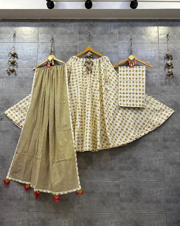 Beautiful Designer Cotton Lehenga Choli