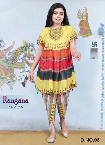 Traditional Navratri Festival Rangana Kediya Dress