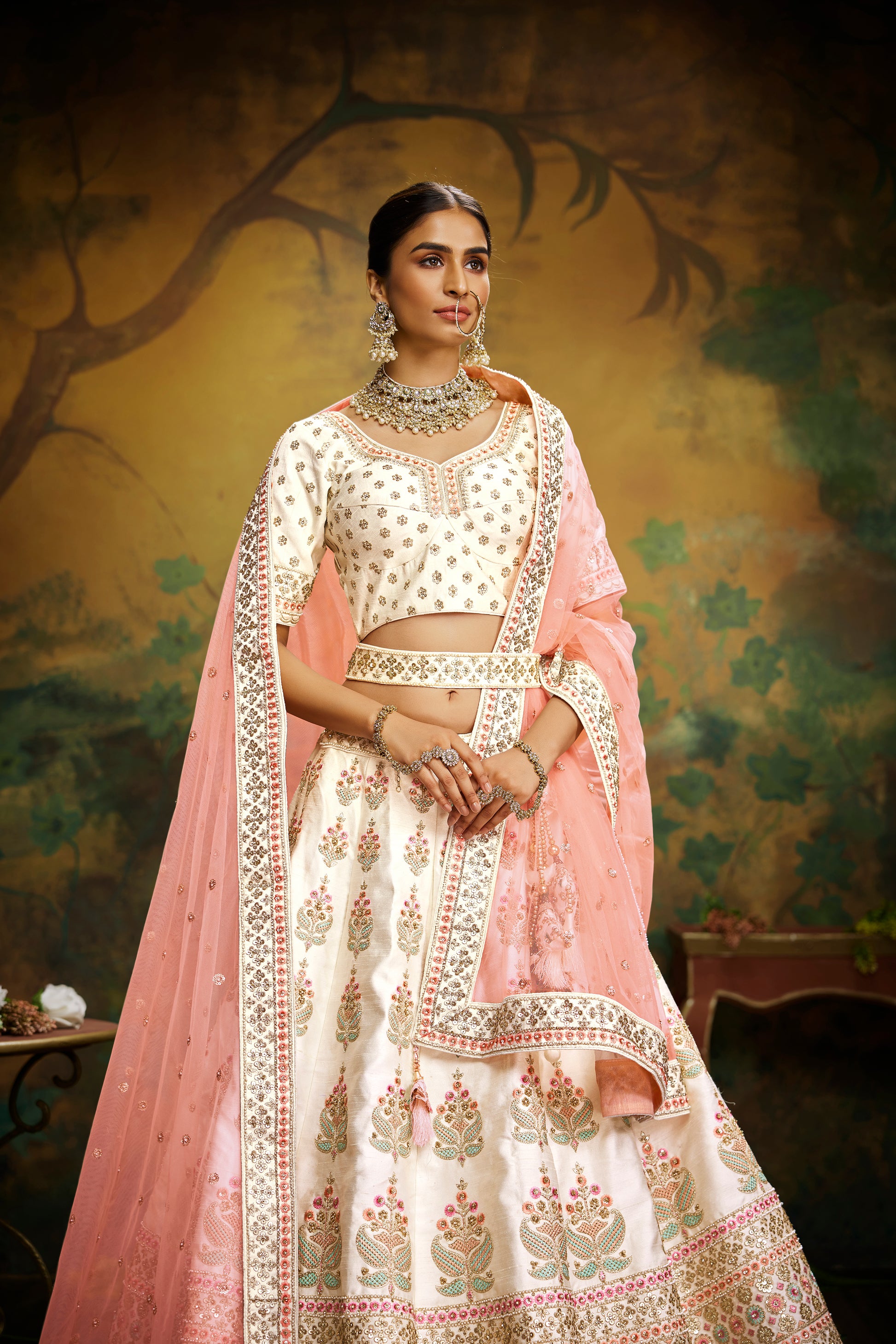 Bridal look in lehenga