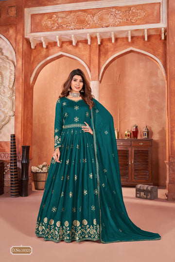 Designer Occasion Wear Latest Anarkali Style Salwar Suit