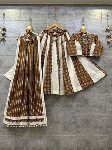 Party Wear Camric Cotton chaniya Choli