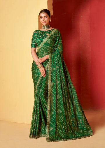 Beautiful Designer Occasion Wear Pure Chiffon Saree