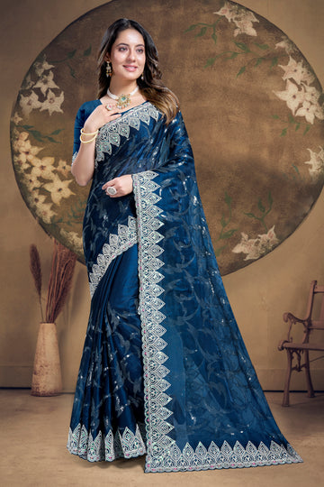 Beautiful Designer Occasion Wear Jimmy Choo Silk Saree