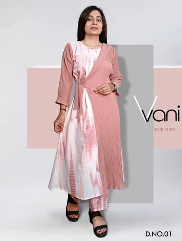 Beautiful Partywear Children Vani Kurti with Pant