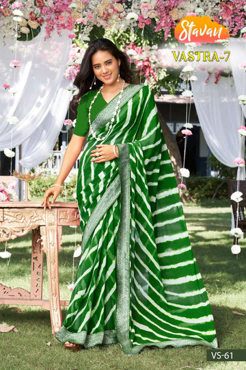 Stavan Vastra Vol 7 Fancy Weightless With Border Saree (630x10)