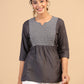 KEEVA FANCY WESTERN SHORT TOP
