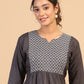 KEEVA FANCY WESTERN SHORT TOP