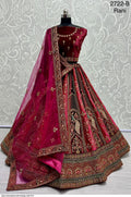 Heavy Velvet Bridal Wedding Lehenga Choli