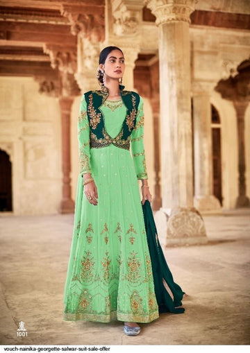 Beautiful Designer Vouch Nainika Georgette Salwar Suit