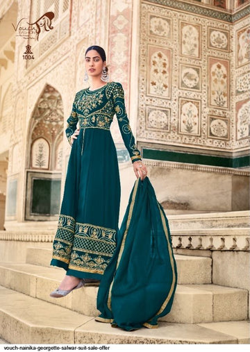 Beautiful Designer Vouch Nainika Georgette Salwar Suit