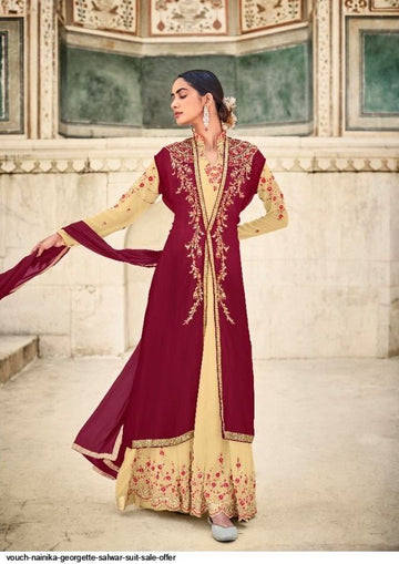 Beautiful Designer Vouch Nainika Georgette Salwar Suit