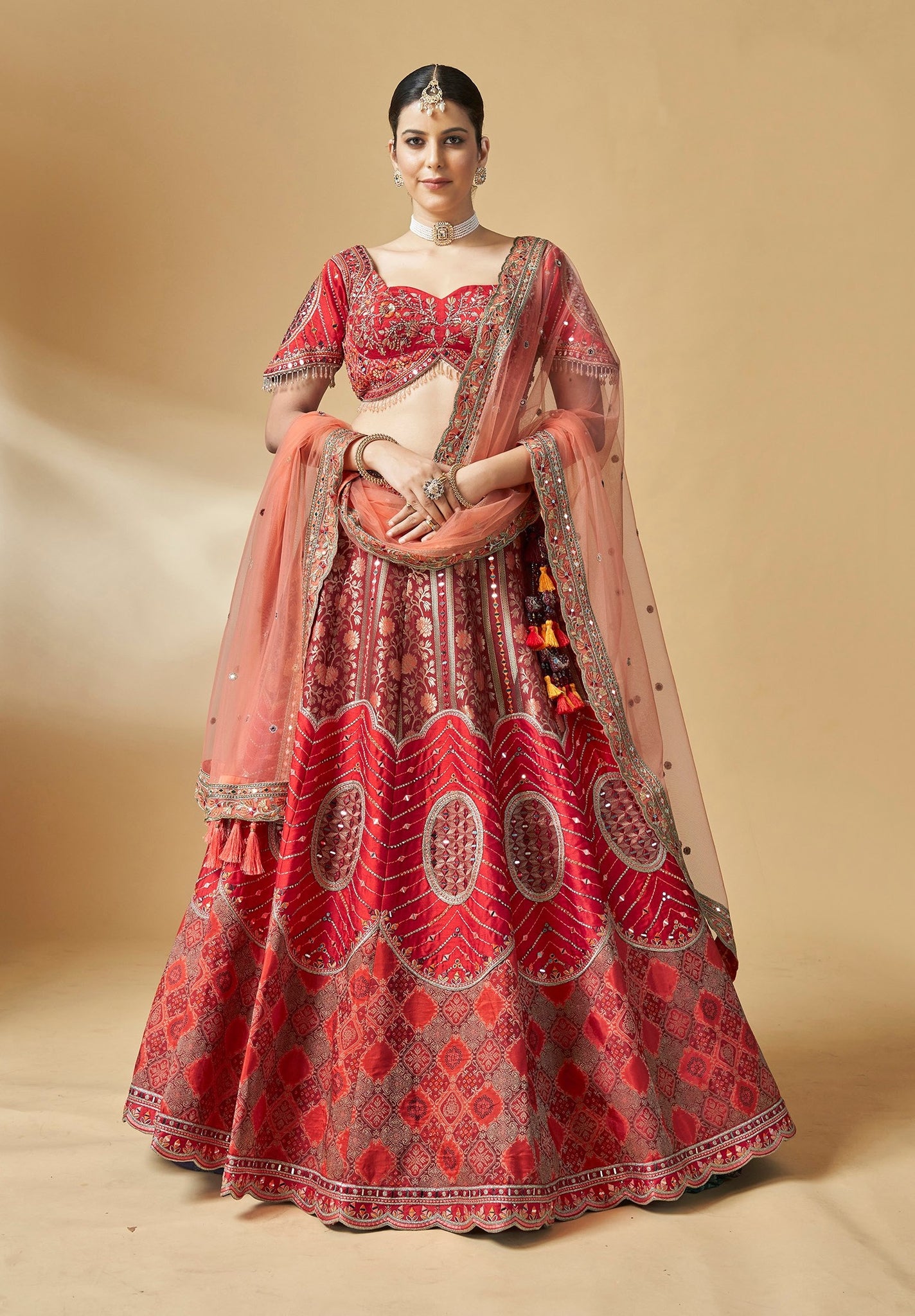 Designer Wedding Wear Pure Handwork Bridal Lehenga Choli