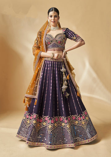 Designer Wedding Wear Pure Handwork Bridal Lehenga Choli