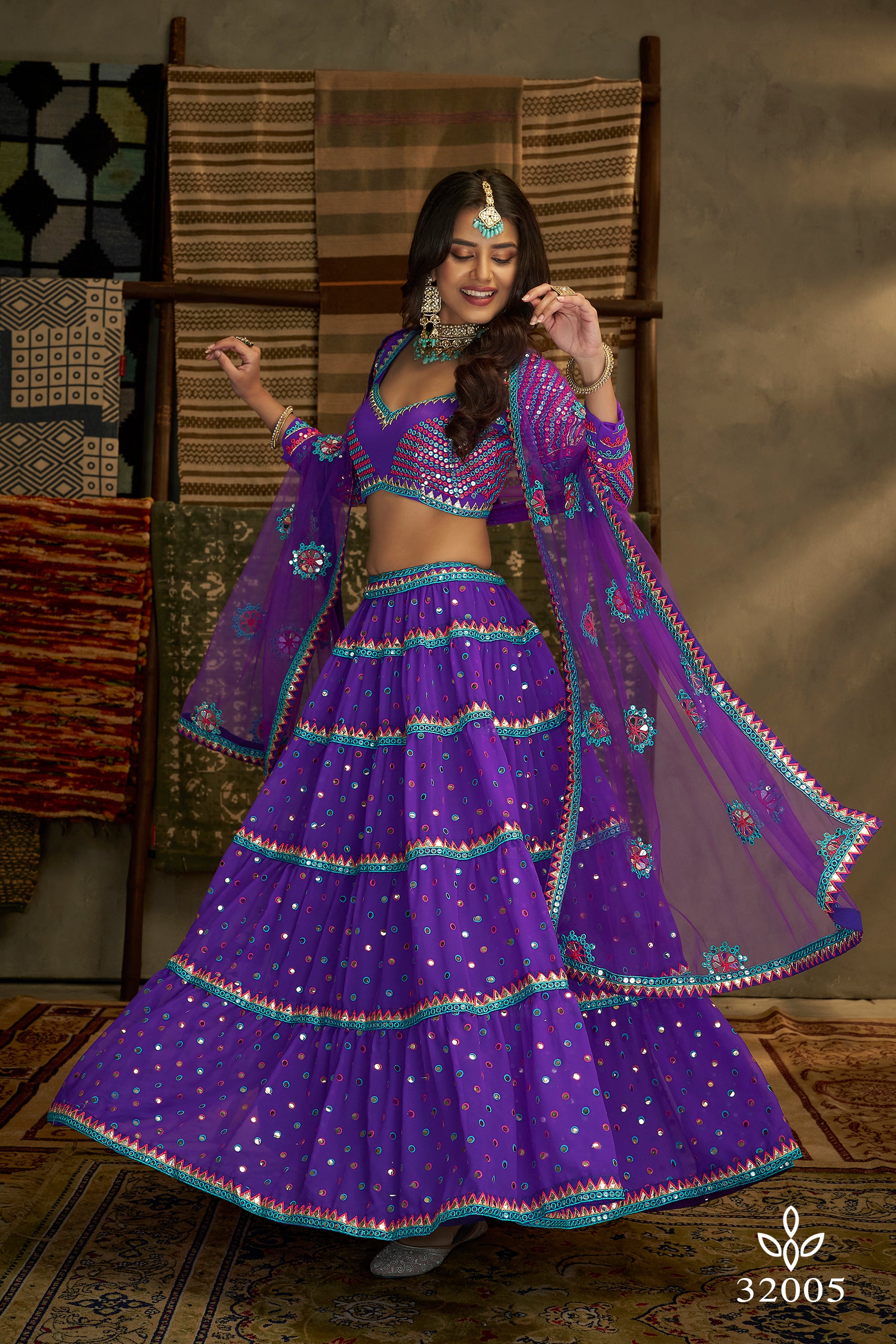 Arya Euphoria Vol-9 Dno- 32005 Designer Lehenga Anant Tex Exports Private Limited