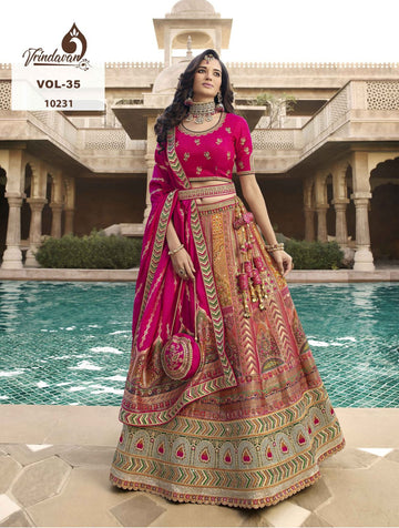 Royal Vrindavan Banarasi Silk Lehenga Vol 35 Dno.10231 Anant Tex Exports Private Limited