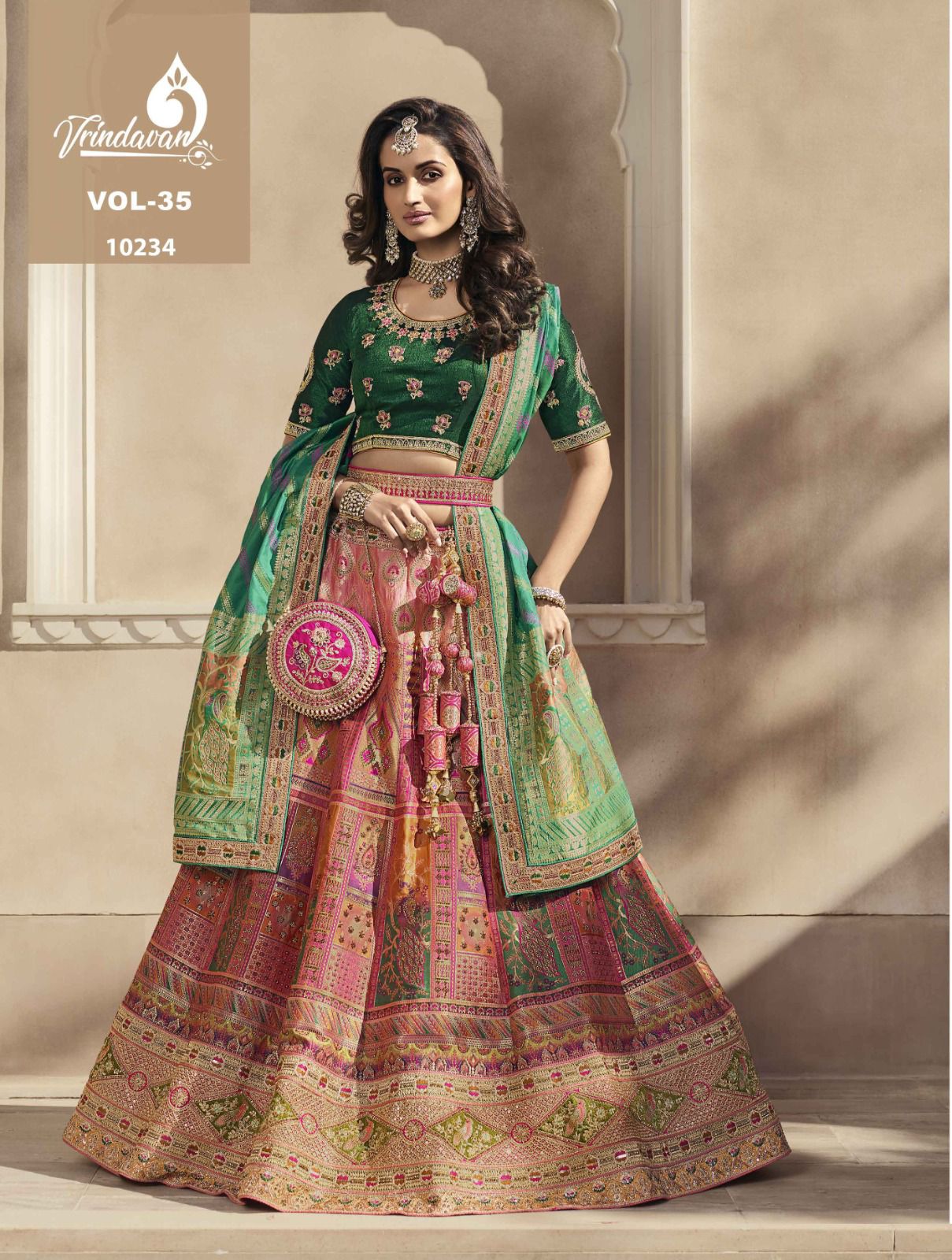 Royal Vrindavan Banarasi Silk Lehenga Vol 35 Dno.10234 Anant Tex Exports Private Limited