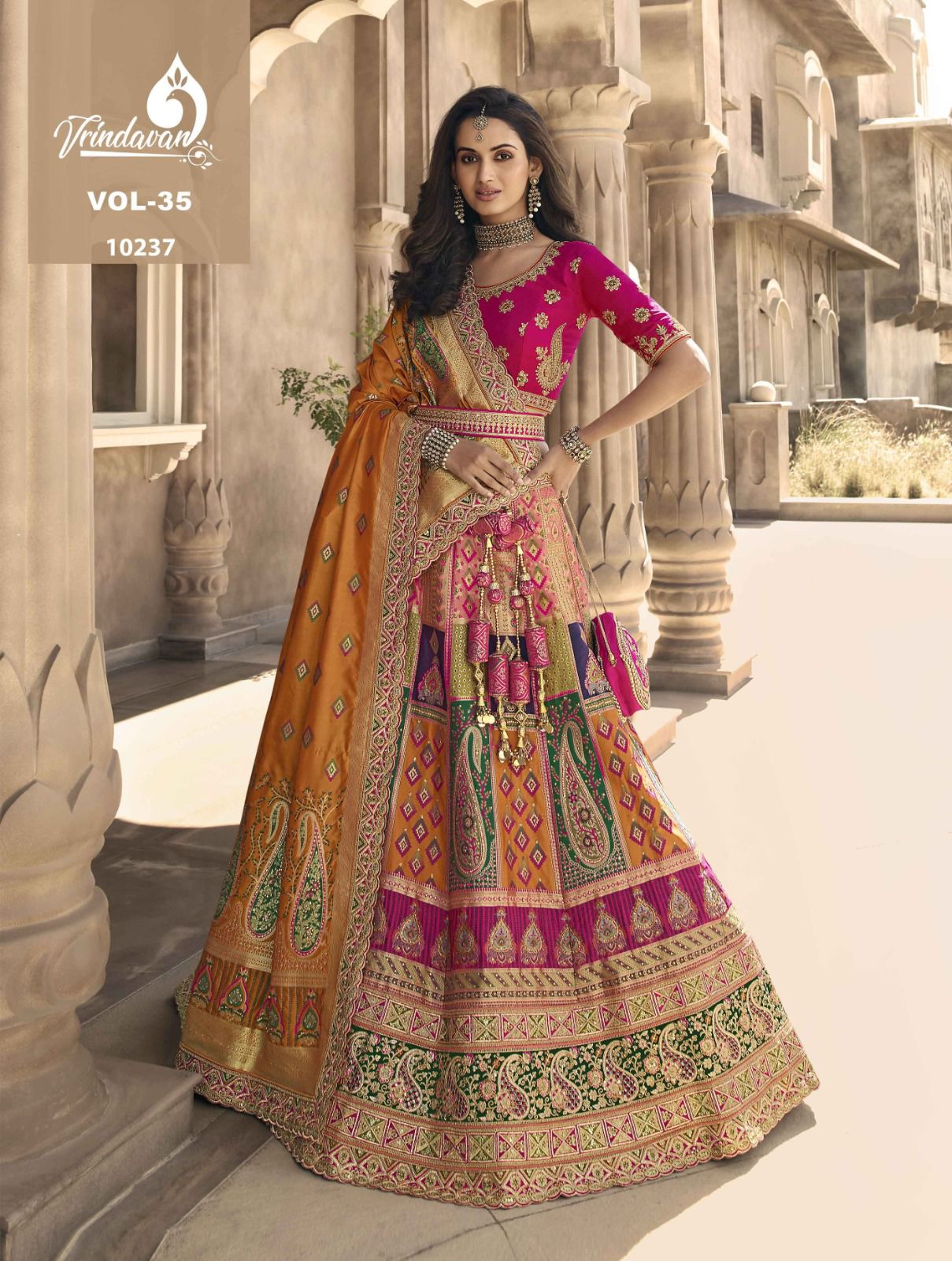 Royal Vrindavan Banarasi Silk Lehenga Vol 35 Dno.10237 Anant Tex Exports Private Limited