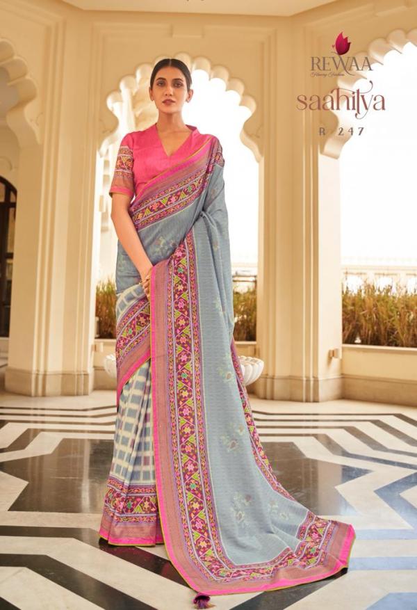 Rewaa Saahitya R -239 To R-247 Series Designer Saree Silk Designer Party Wear Saree Anant Tex Exports Private Limited