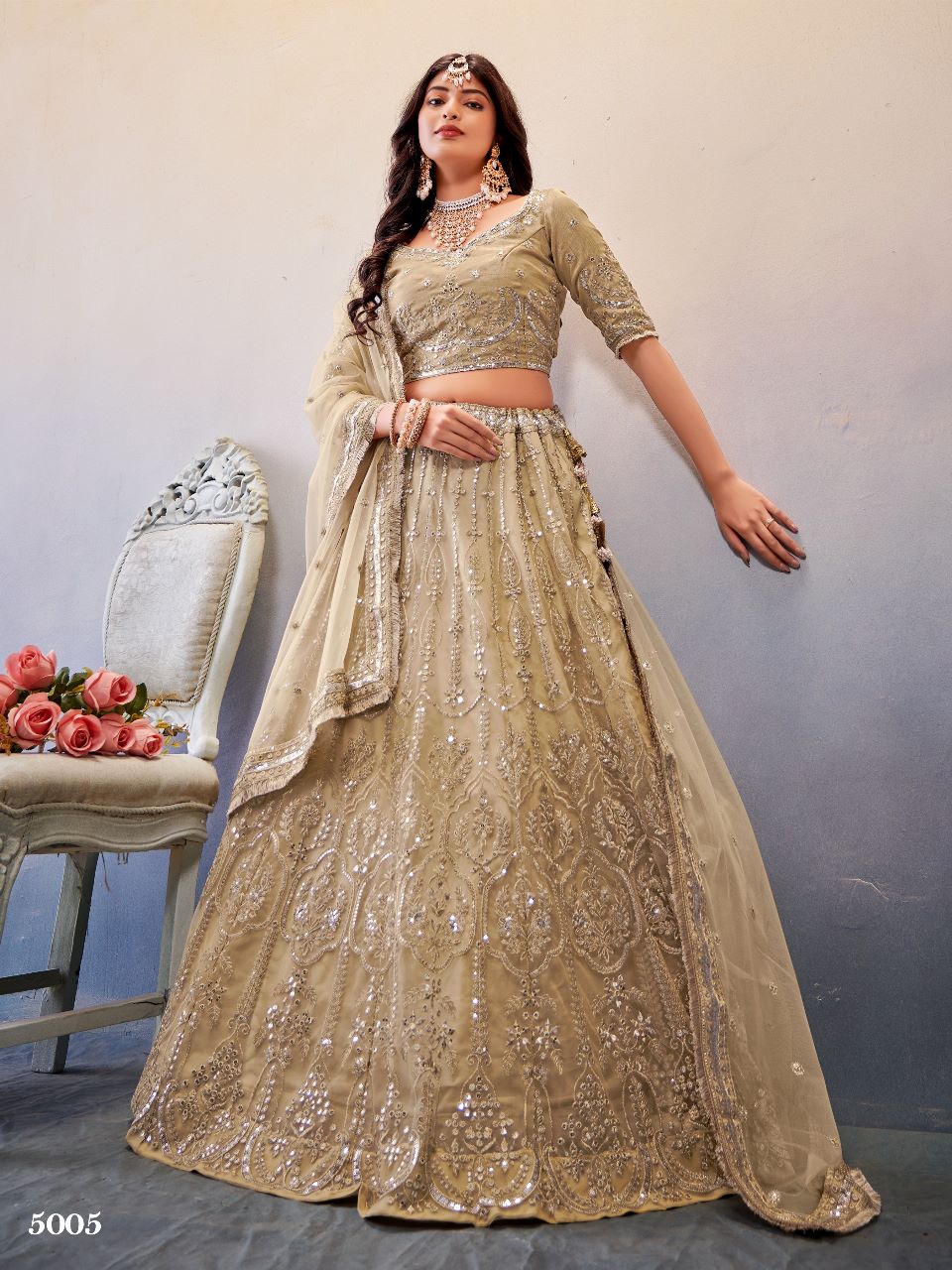 ANANTESH LIFESTYLE NEW CATALOG OCCASIONS VOL 2 PREMIUM WEDDING COLLECTION DNO 5005 Anant Tex Exports Private Limited