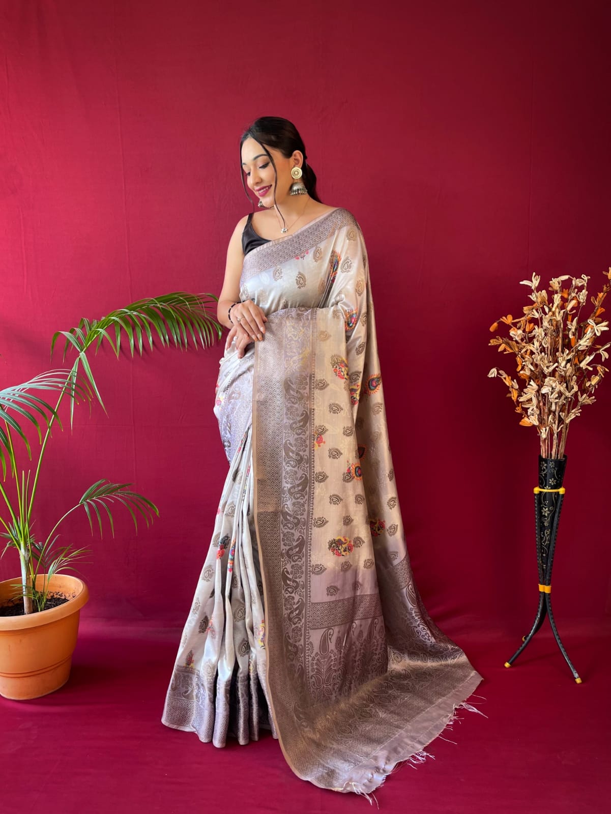 PURE SOFT  SILK SAREE SAREES Anantexports