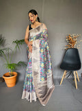 Tusser Sarees with Kalamkari Prints Anantexports