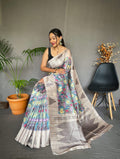 Tusser Sarees with Kalamkari Prints Anantexports