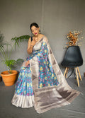 Tusser Sarees with Kalamkari Prints Anantexports