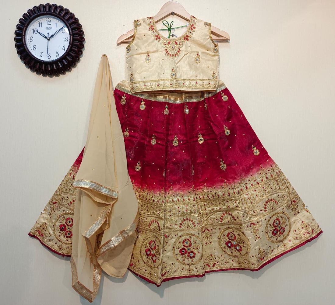 PADDING KIDS LEHENGA Anantexports