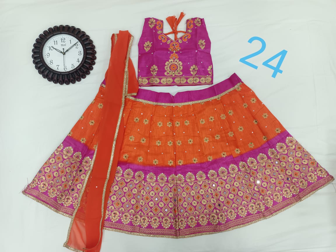 PADDING KIDS LEHENGA Anantexports