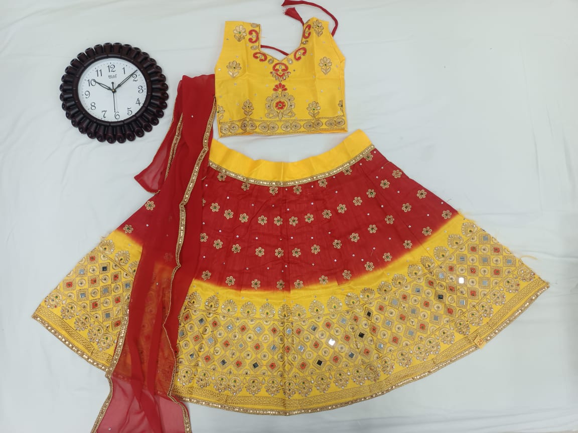 PADDING KIDS LEHENGA Anantexports