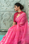 Pure Linen Saree Anantexports