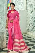 Pure Linen Saree Anantexports