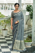 Pure Linen Saree Anantexports